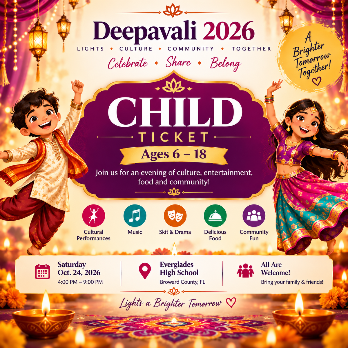 Deepavali 2026 – Child Ticket